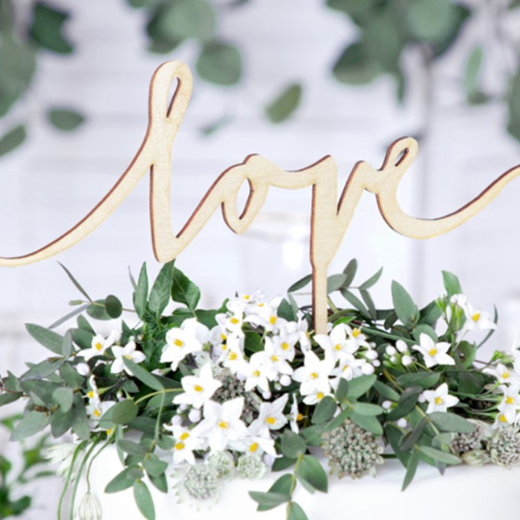 Tårtdekoration Love Natur