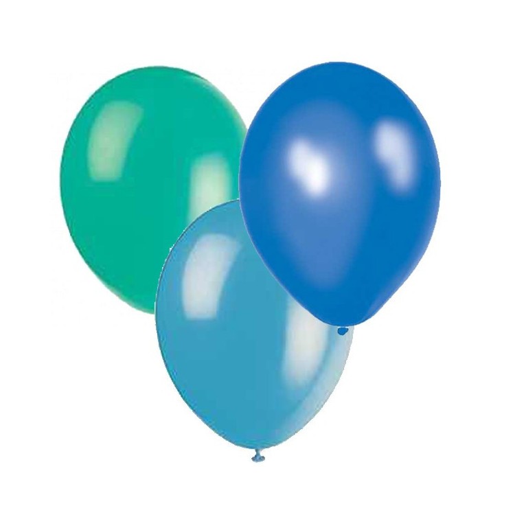 Ballonger Blå, Turkos, Ljusturkos
