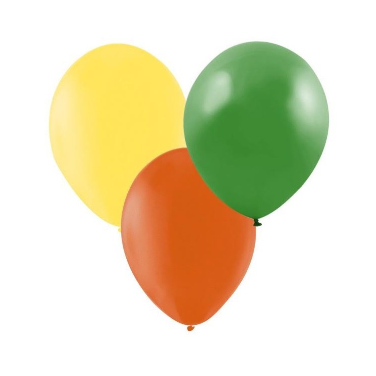 Ballonger Gul, Orange, Grön