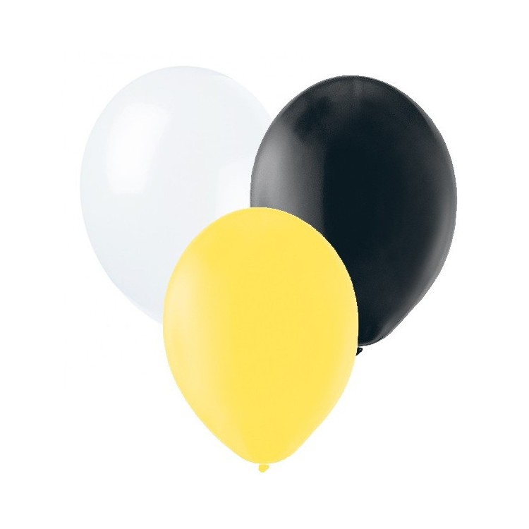 Ballonger Svart, Gul, Vit