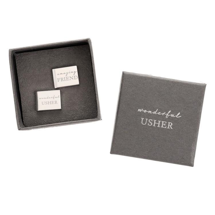 Manchettknappar "Amazing Friend & Wounderful Uscher"