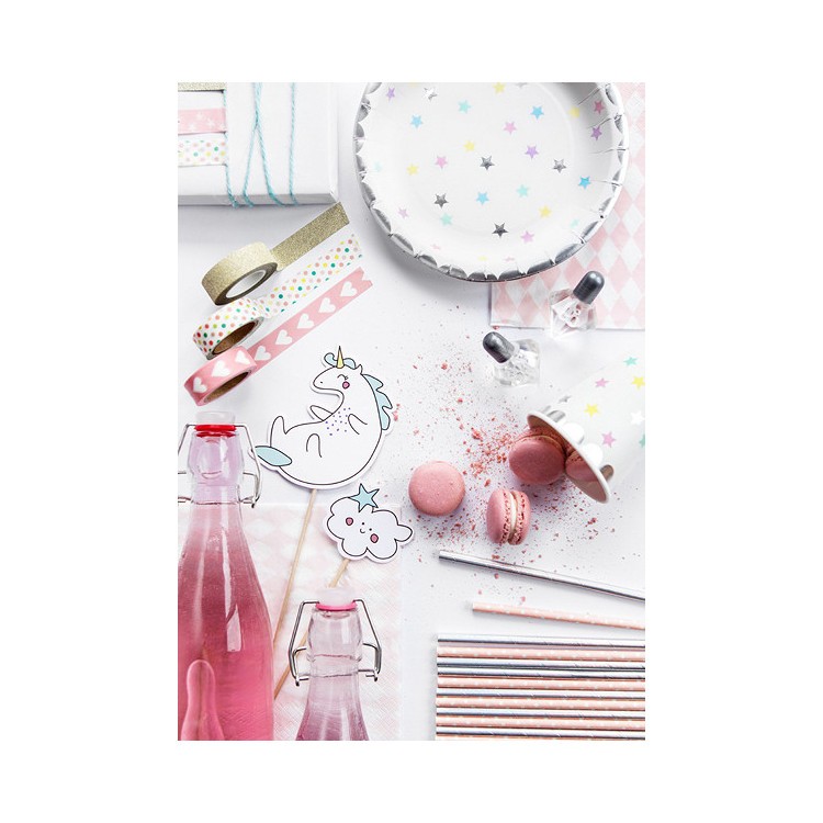 Cake Toppers Pastell Enhörning bild 2