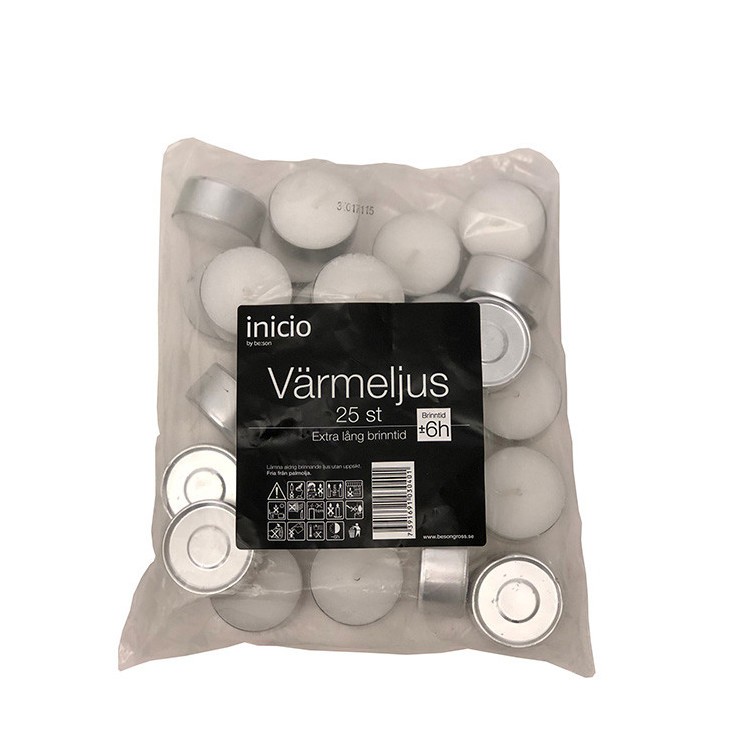Värmeljus 25-pack