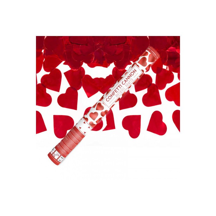 Konfettikanon Hjärtan, Röd bild 2