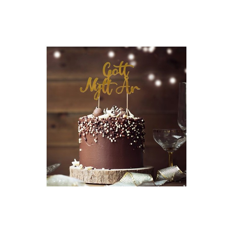 Cake Topper Gott Nytt År bild 2
