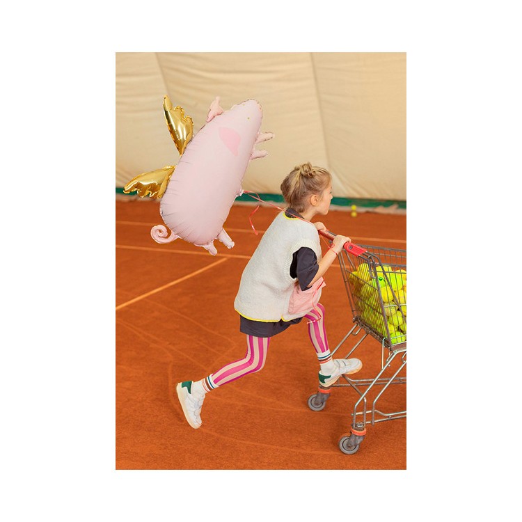 Folieballong Gris med Vingar bild 2