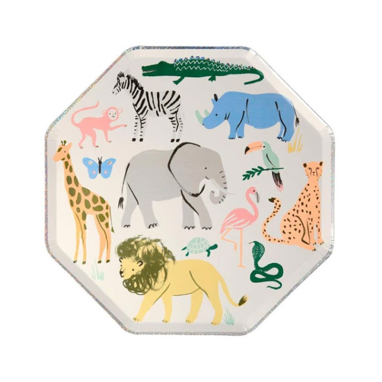 Papperstallrikar Safari - Meri Meri