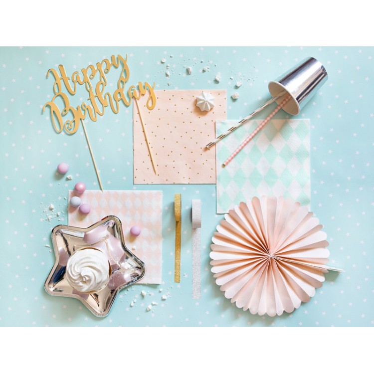 Servetter Rosa med Prickar bild 2