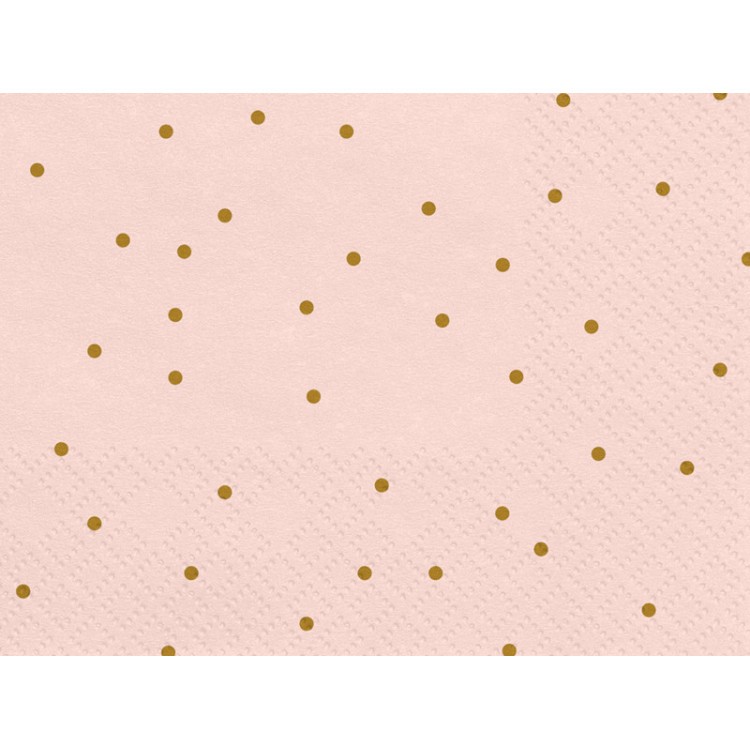 Servetter Rosa med Prickar bild 4