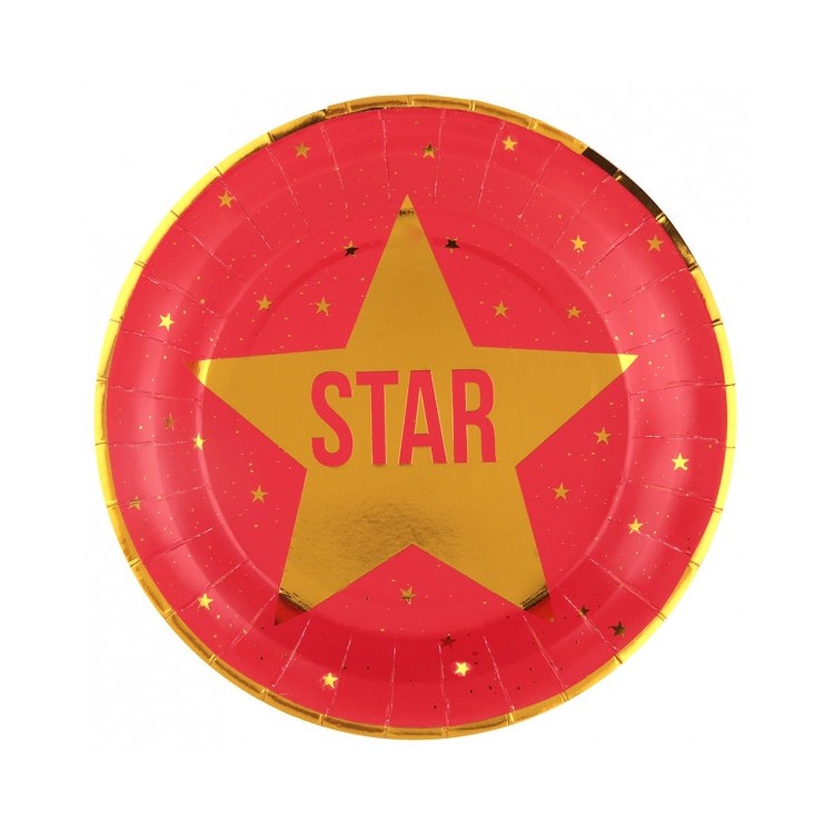 Papperstallrikar Hollywoodstjärna 10-pack bild 2