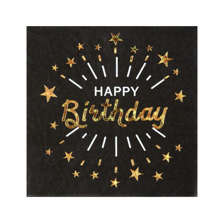 Servetter Happy Birthday 10-pack bild 3