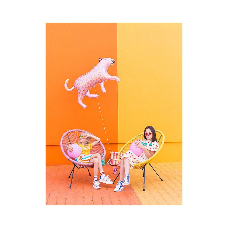 Folieballong Leopard Rosa bild 3