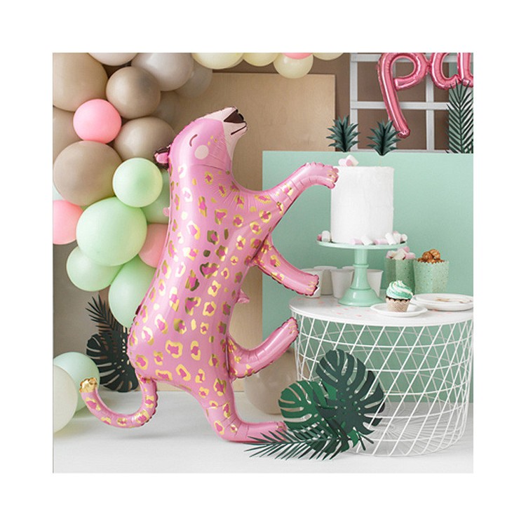 Folieballong Leopard Rosa bild 2