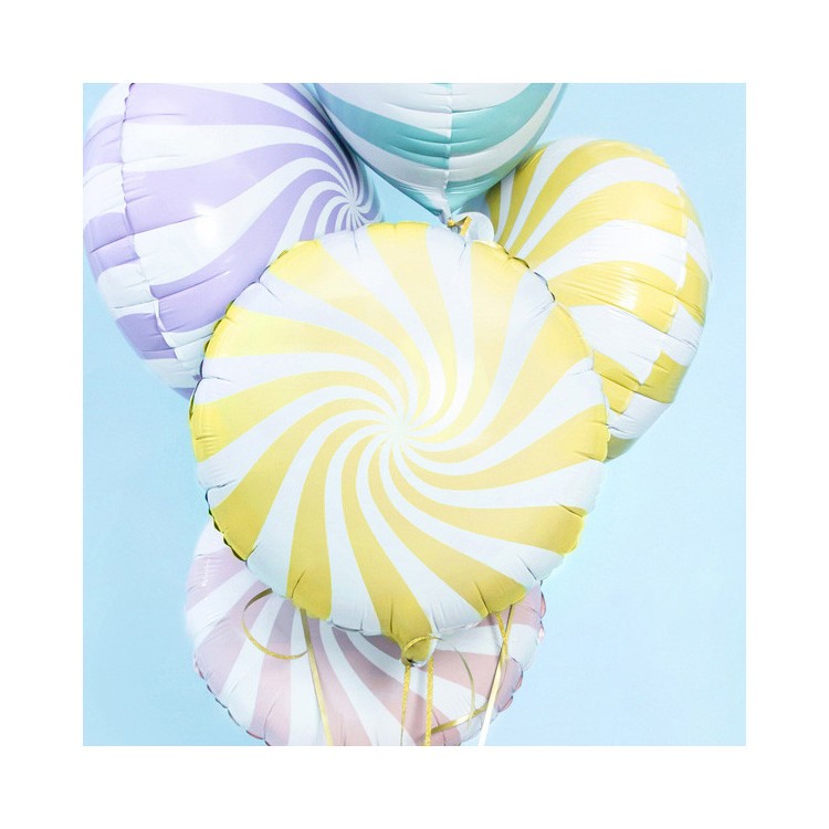 Folieballong Karamell 35 cm Gul bild 2