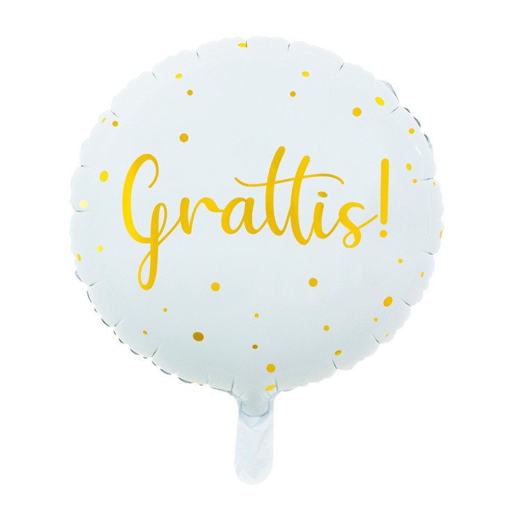 Folieballong Grattis 44 cm