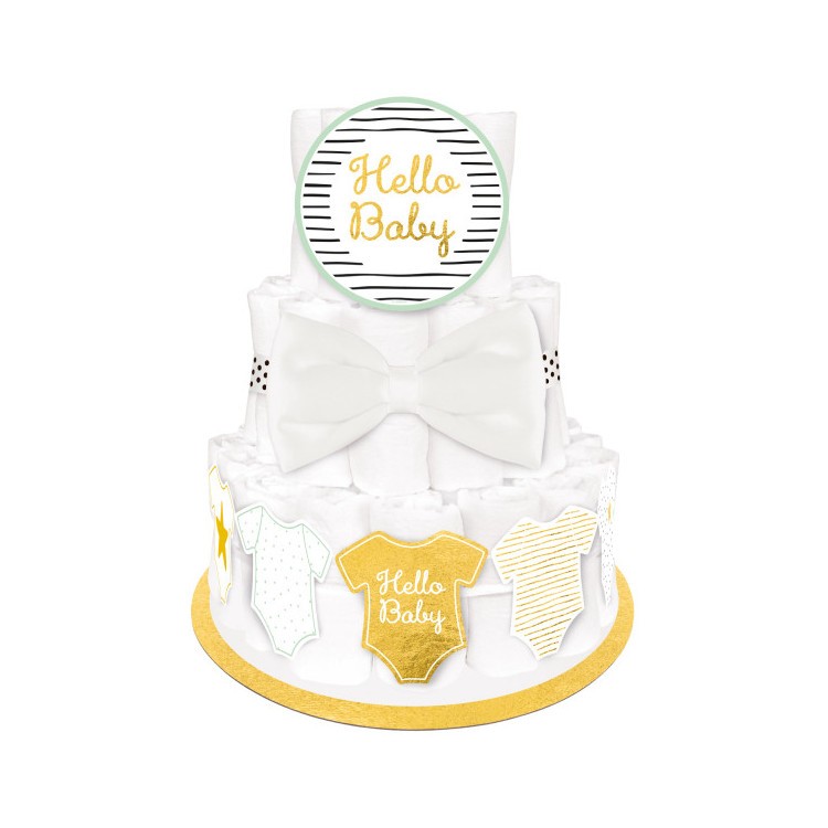 Blöjtårta Hello Baby - 4 delar