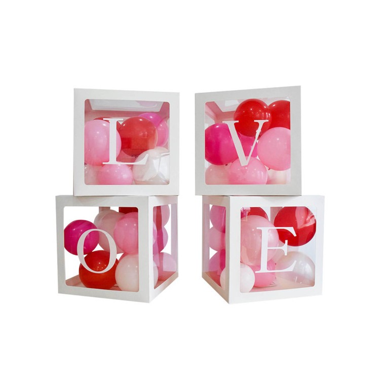 Bokstavskuber LOVE papper