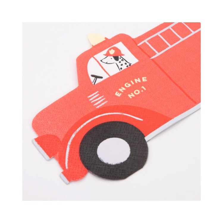 Servetter Brandbil - Meri Meri bild 2