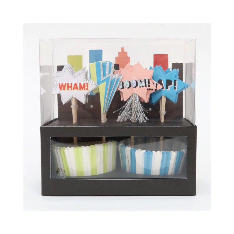 Cupcake Kit Superhjältar - Meri Meri bild 2