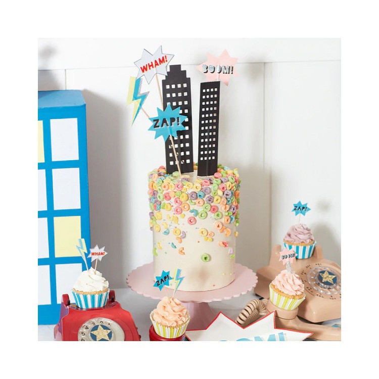 Cupcake Kit Superhjältar - Meri Meri bild 3