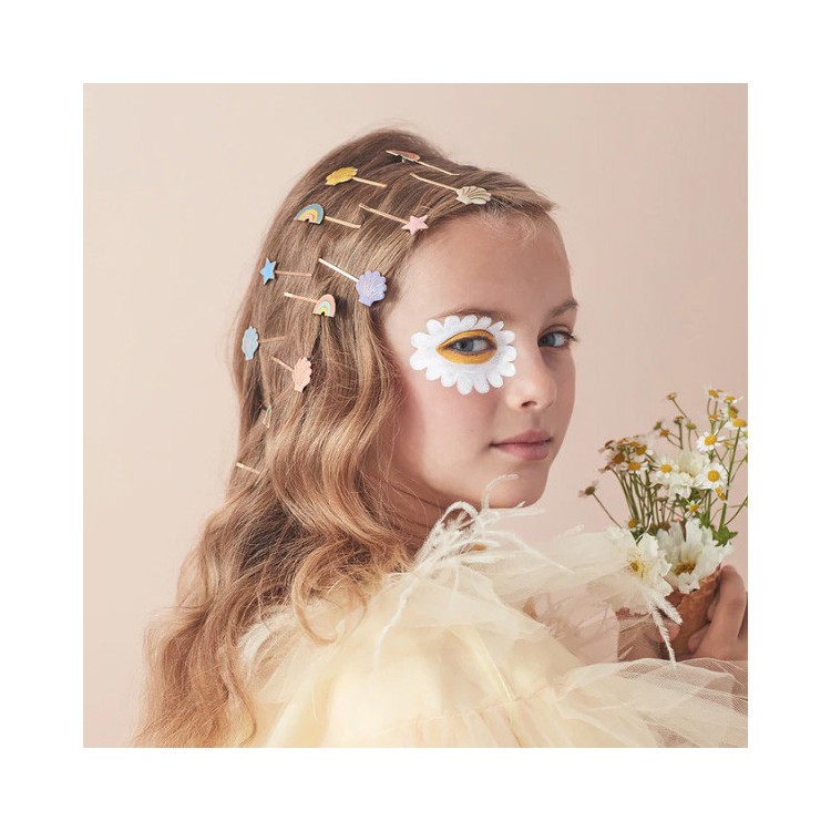 Hårnålar Regnbågar 6 st - Meri Meri bild 3