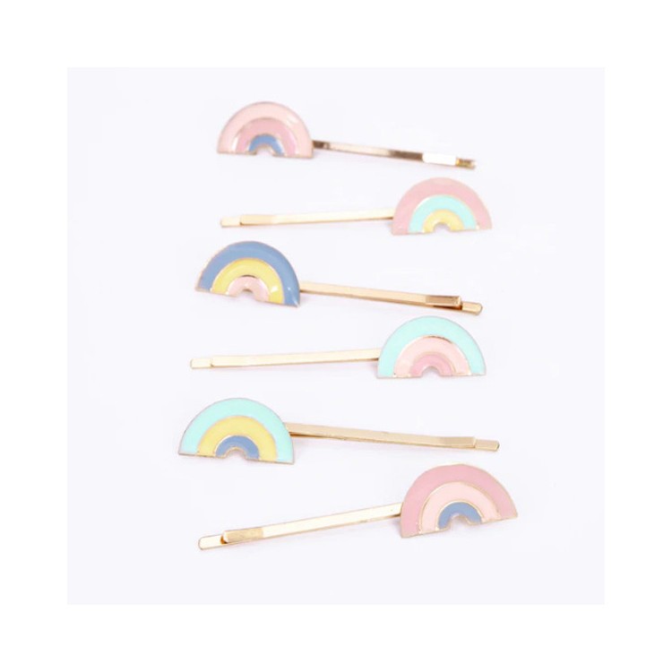 Hårnålar Regnbågar 6 st - Meri Meri