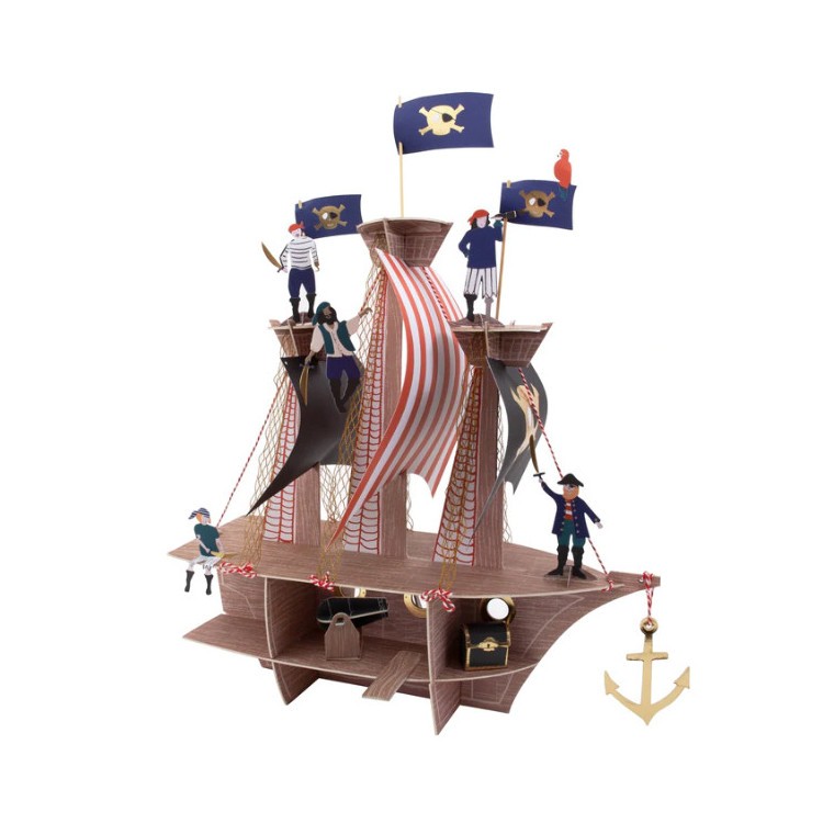 Bordsdekoration Piratskepp - Meri Meri