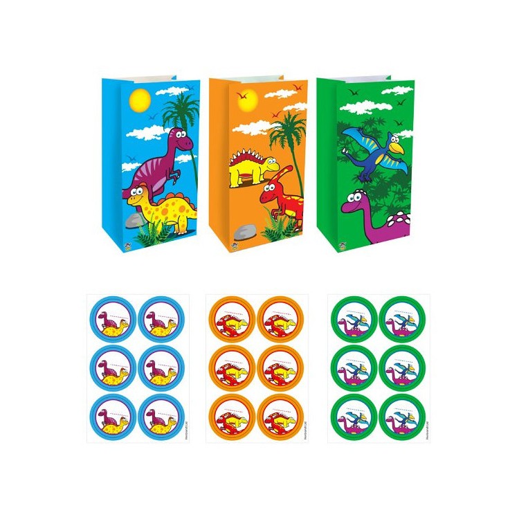Godispåsar Kalas Dinosaurie 12-pack