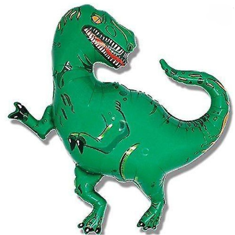 Folieballong Tyrannosaurus Grön