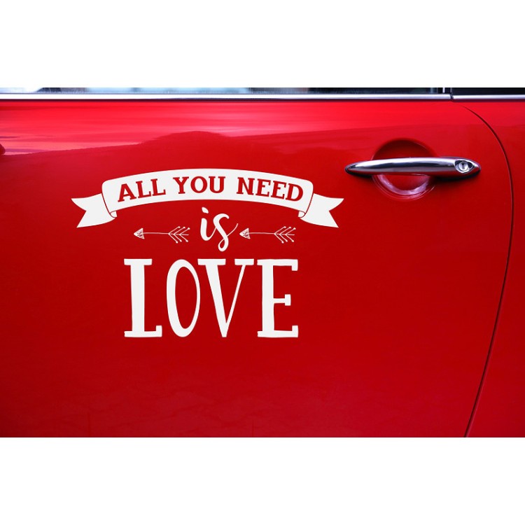 Bildekal "All you need is LOVE"