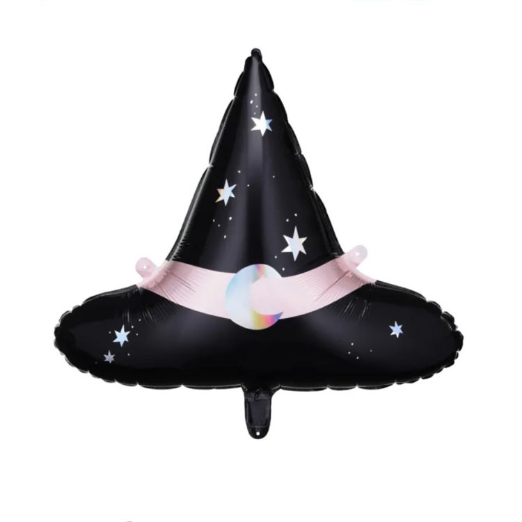 Folieballong Häxhatt med stjärnor