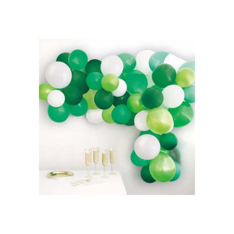 Ballongbåge Grön och Vit