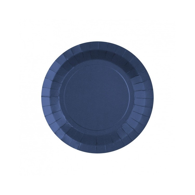 Pappersassietter Marinblå