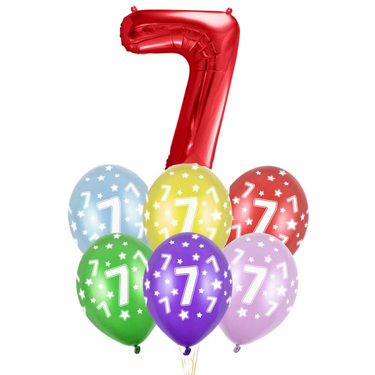 Ballongbukett 7 år