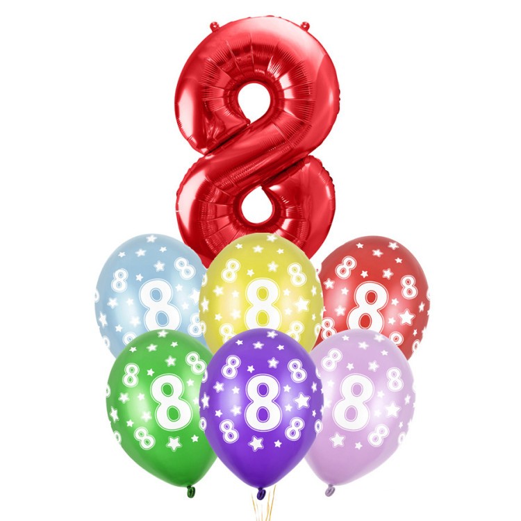 Ballongbukett 8 år