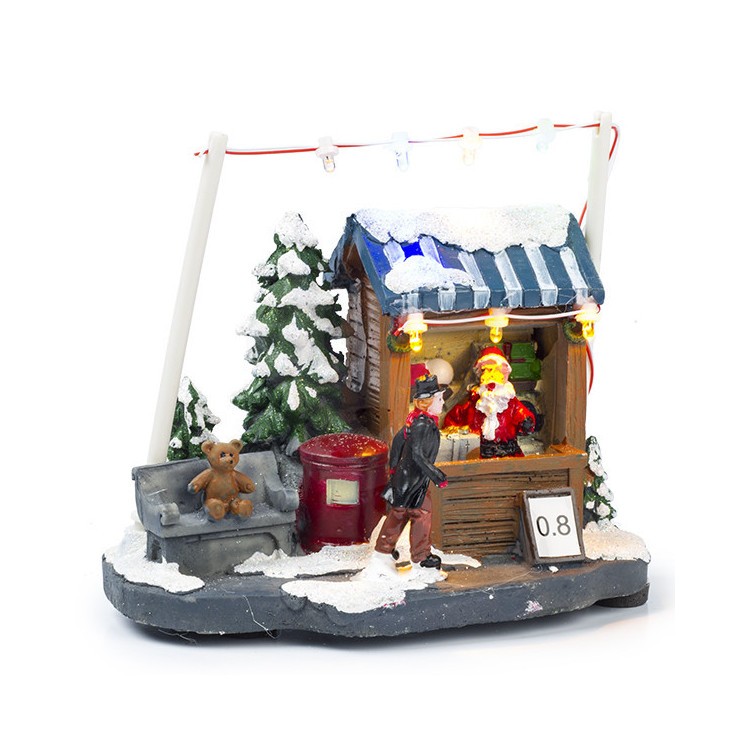 Juldekoration Marknadsstånd med belysning