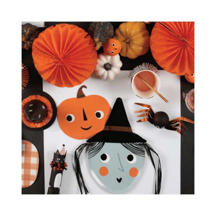 Kalaspaket Halloween Häxa Meri Meri Enkel 8 pers