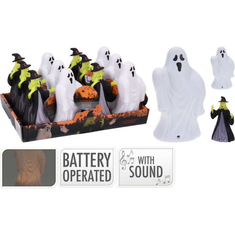 Halloweendekoration Figur med ljud och ljus