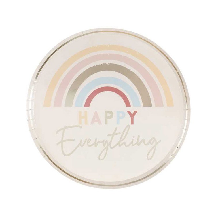 Papperstallrikar Happy Everything