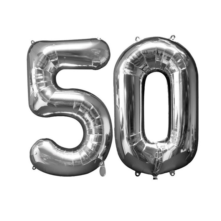 Ballongkit Silver 50 År