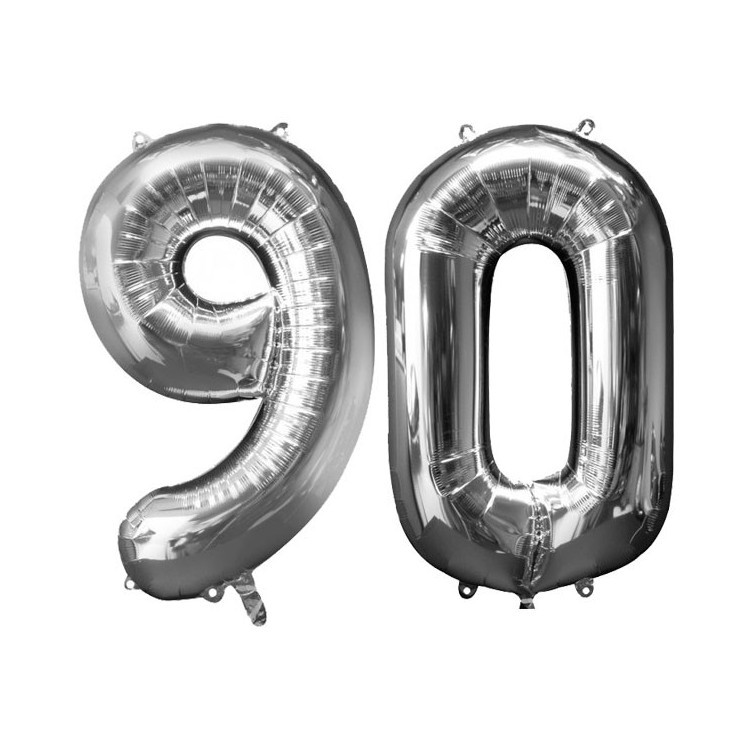 Ballongkit Silver 90 År