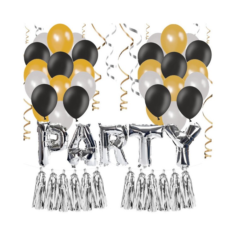 Dekorationspaket Party Silver