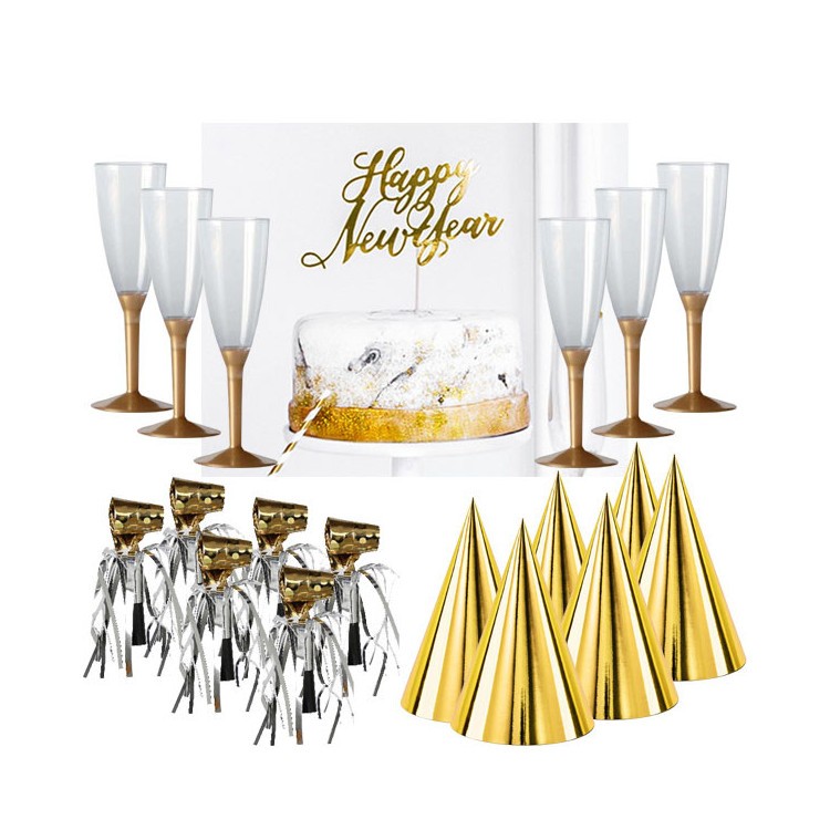 Nyårstillbehör Happy new year 10 pers bild 2