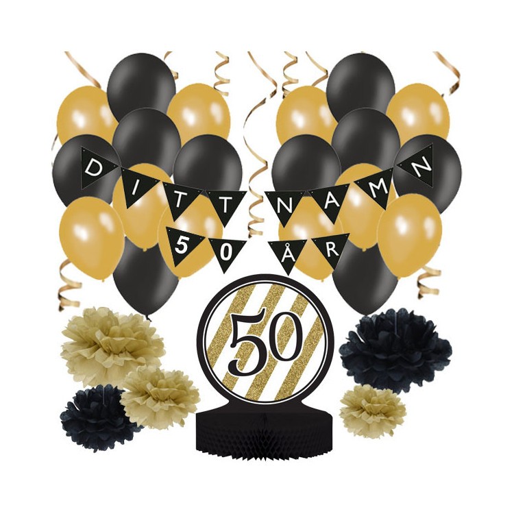 Personligt dekorationskit - 50 år