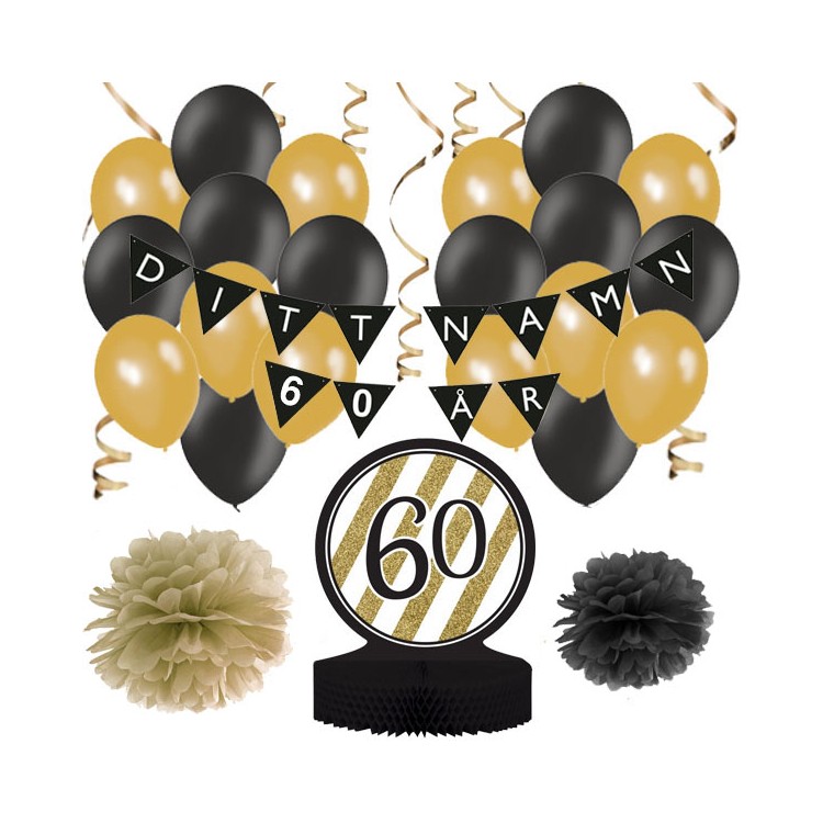 Personligt dekorationskit - 60 år bild 2