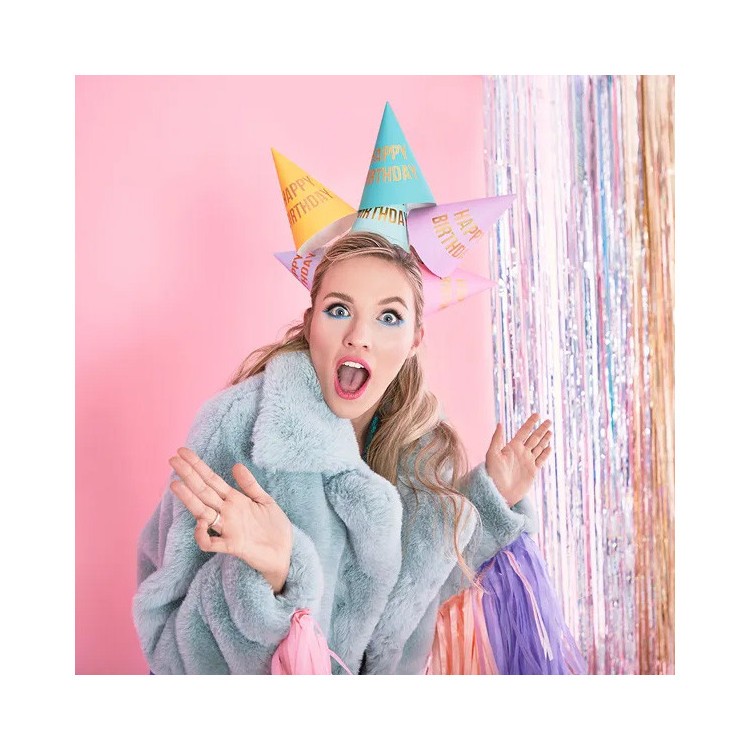 Partyhattar Happy Birthday bild 2