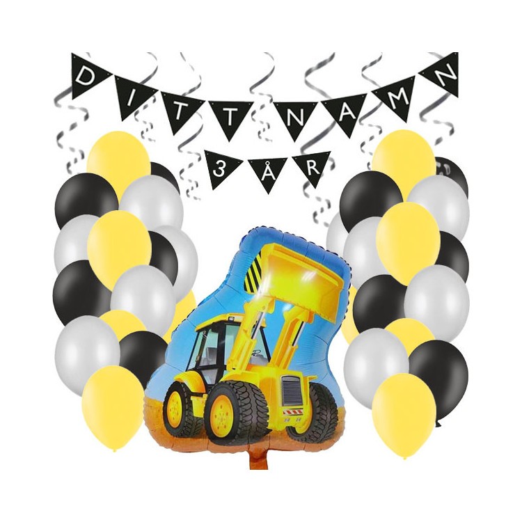 Personligt dekorationskit Grävskopa