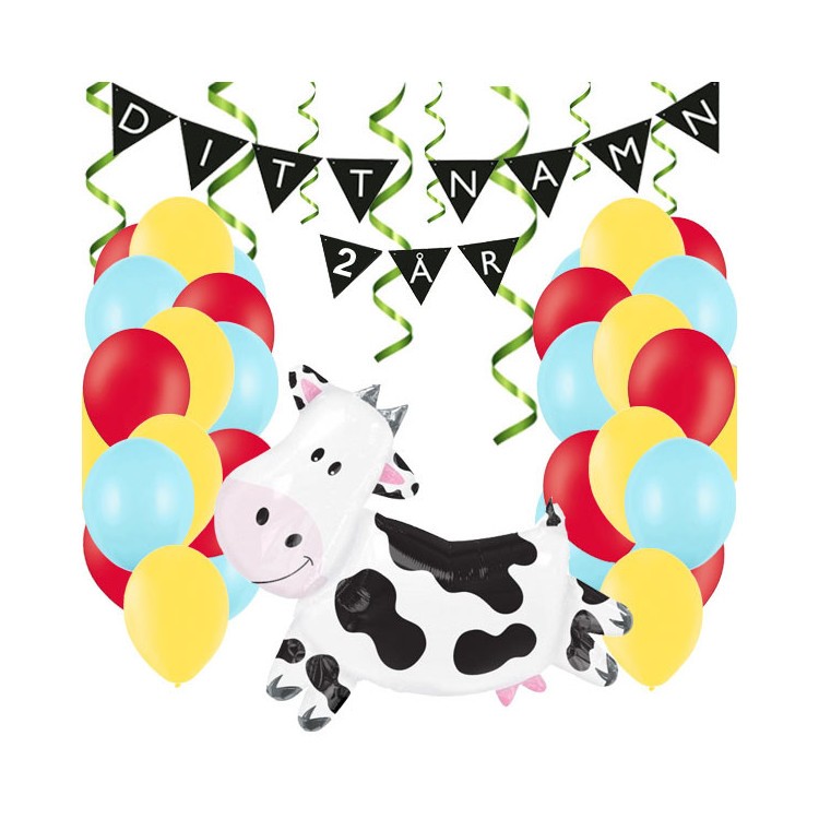 Personligt dekorationskit Bondgårdskalas