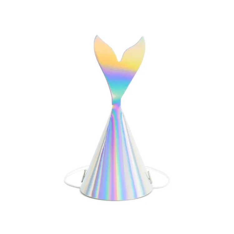 Partyhattar Mermaid, Sjöjungfru 6-pack