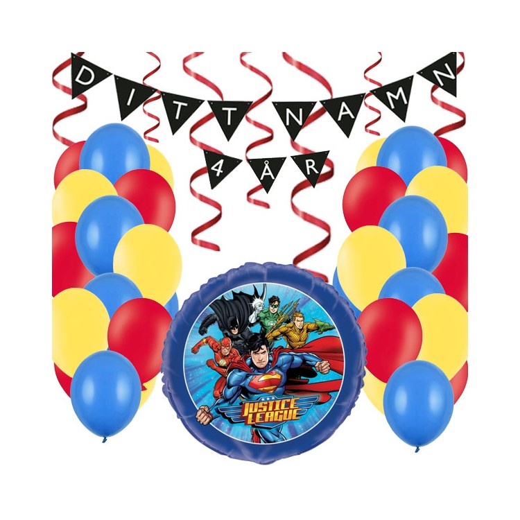 Personligt dekorationskit Justice League kalas bild 2